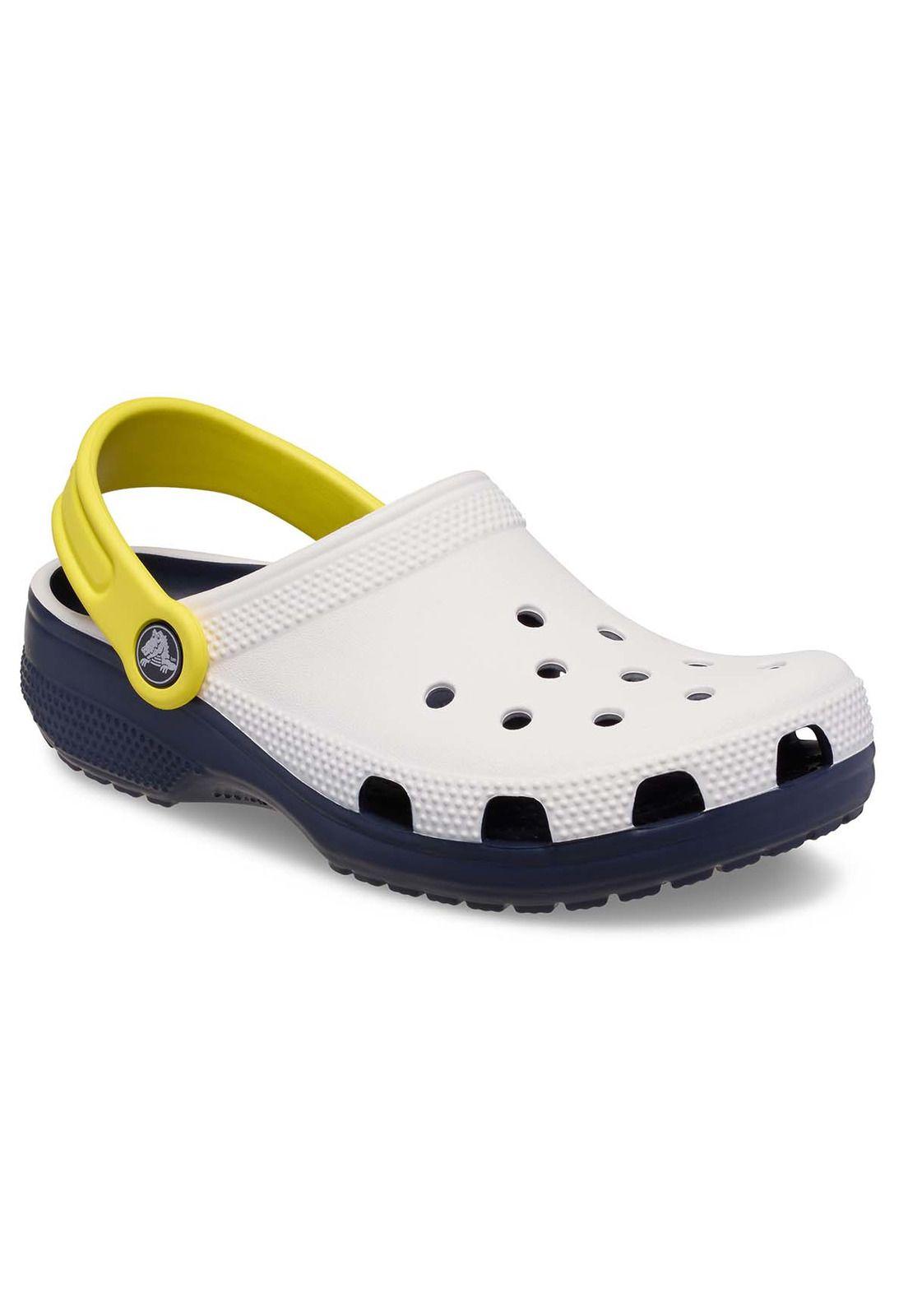 Zueco Crocs Niño Classic Retro Blanco-6