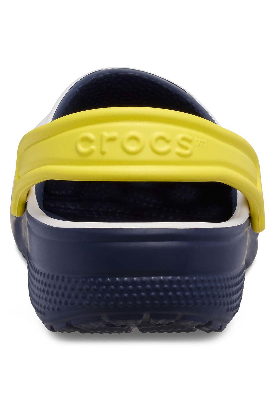 Zueco Crocs Niño Classic Retro Blanco-7