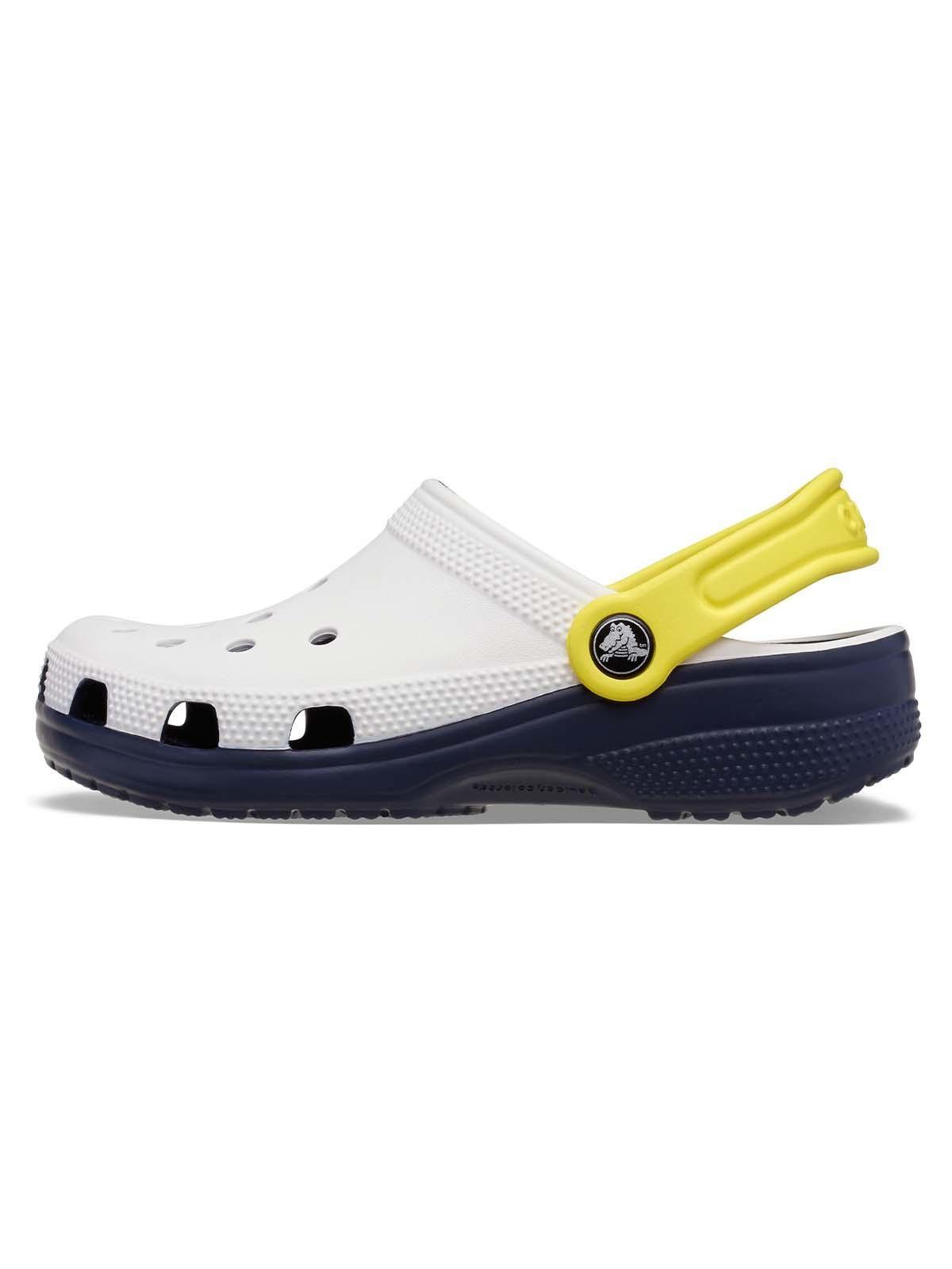 Zueco Crocs Niño Classic Retro Blanco-1
