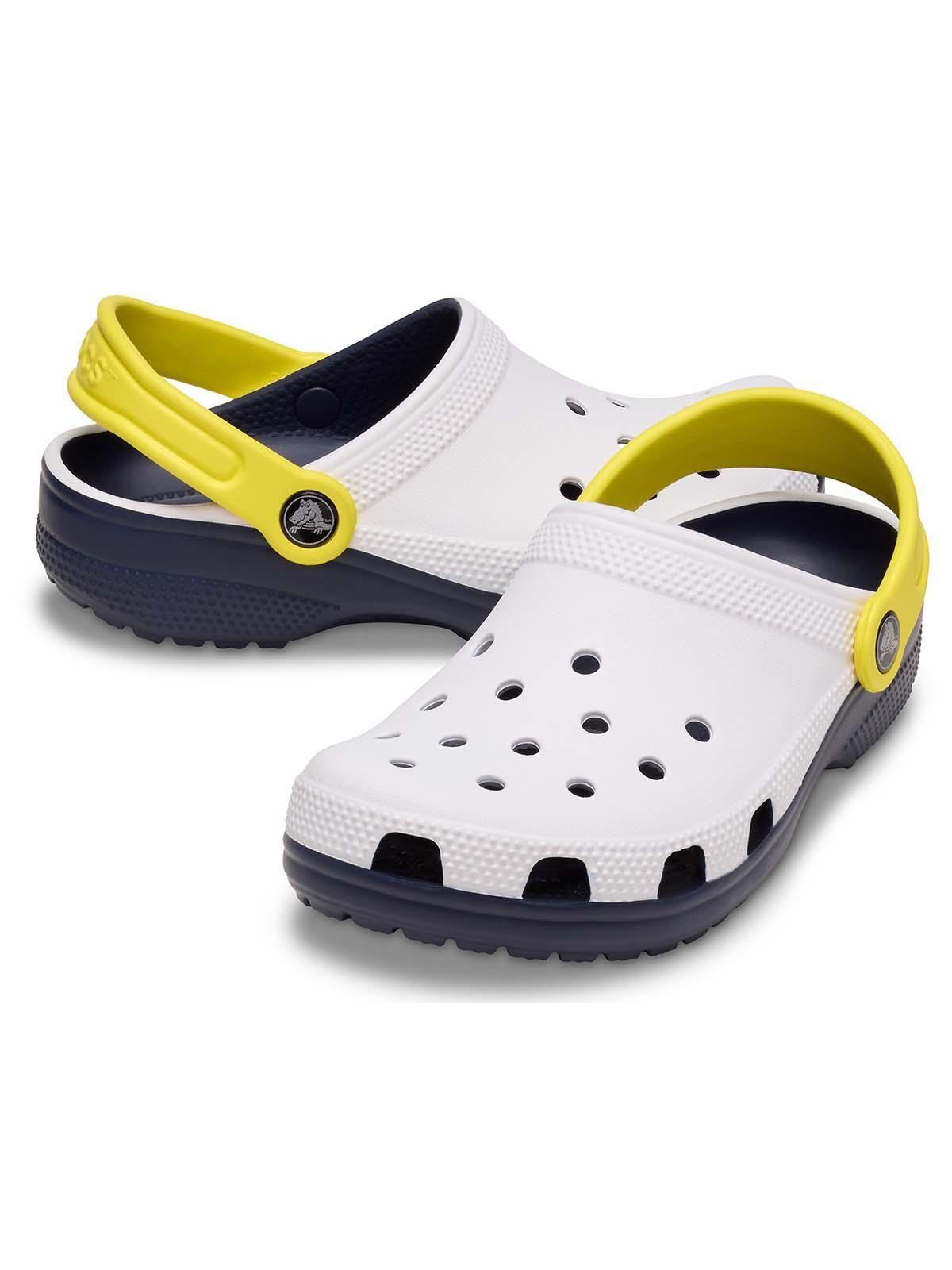 Zueco Crocs Niño Classic Retro Blanco-3