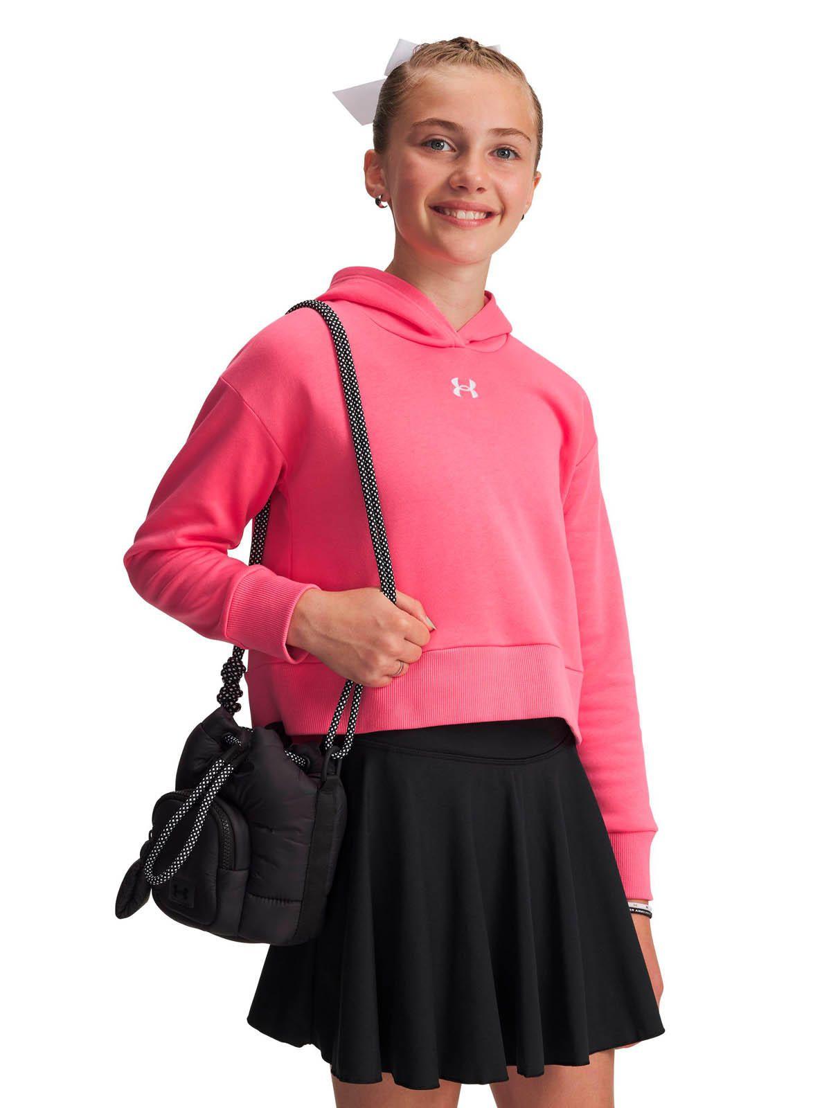 Polerón Lifestyle para niña Rival Fleece Crop rosado -3
