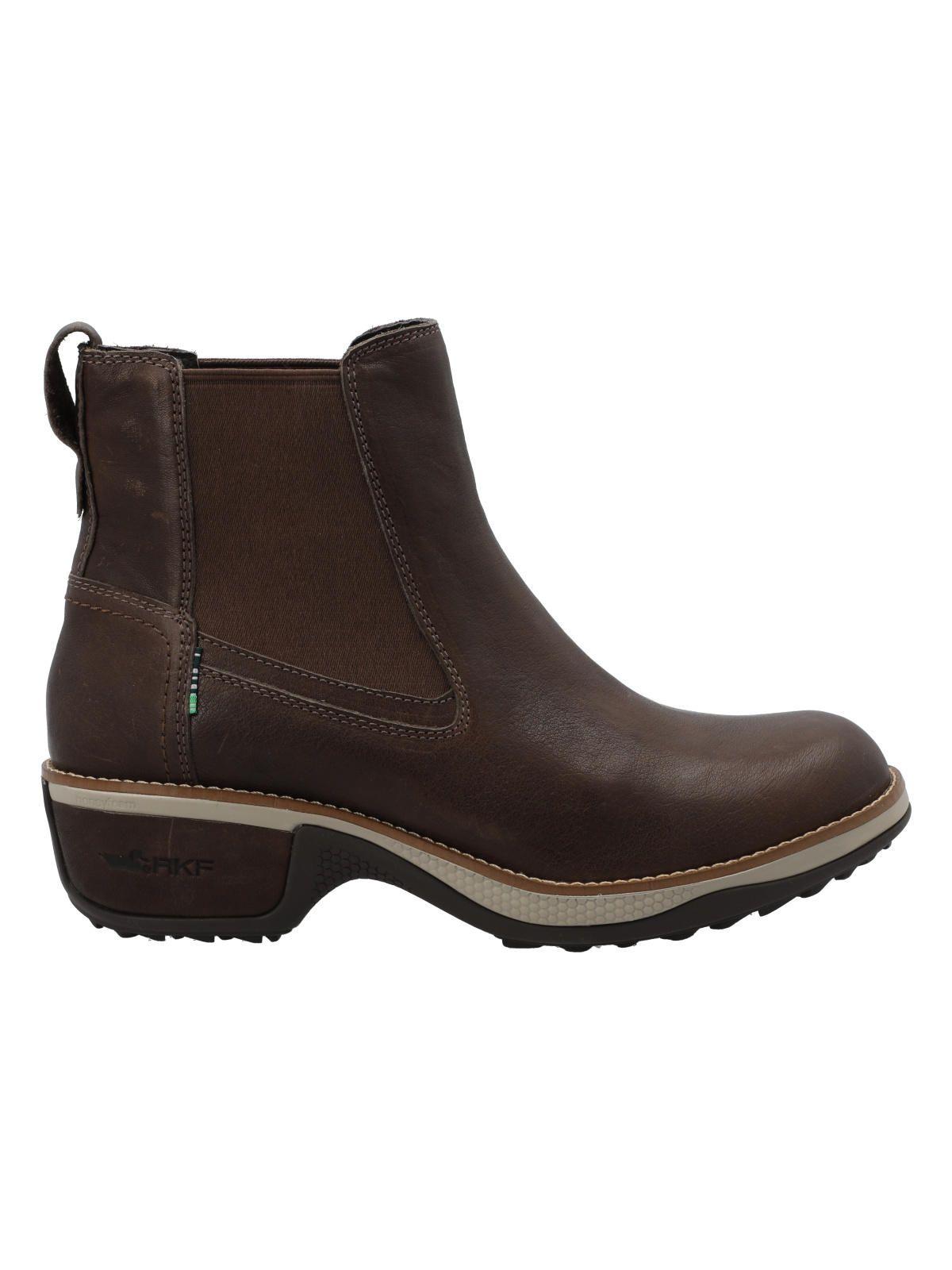 Botin Cuero Mujer Napier Café-0