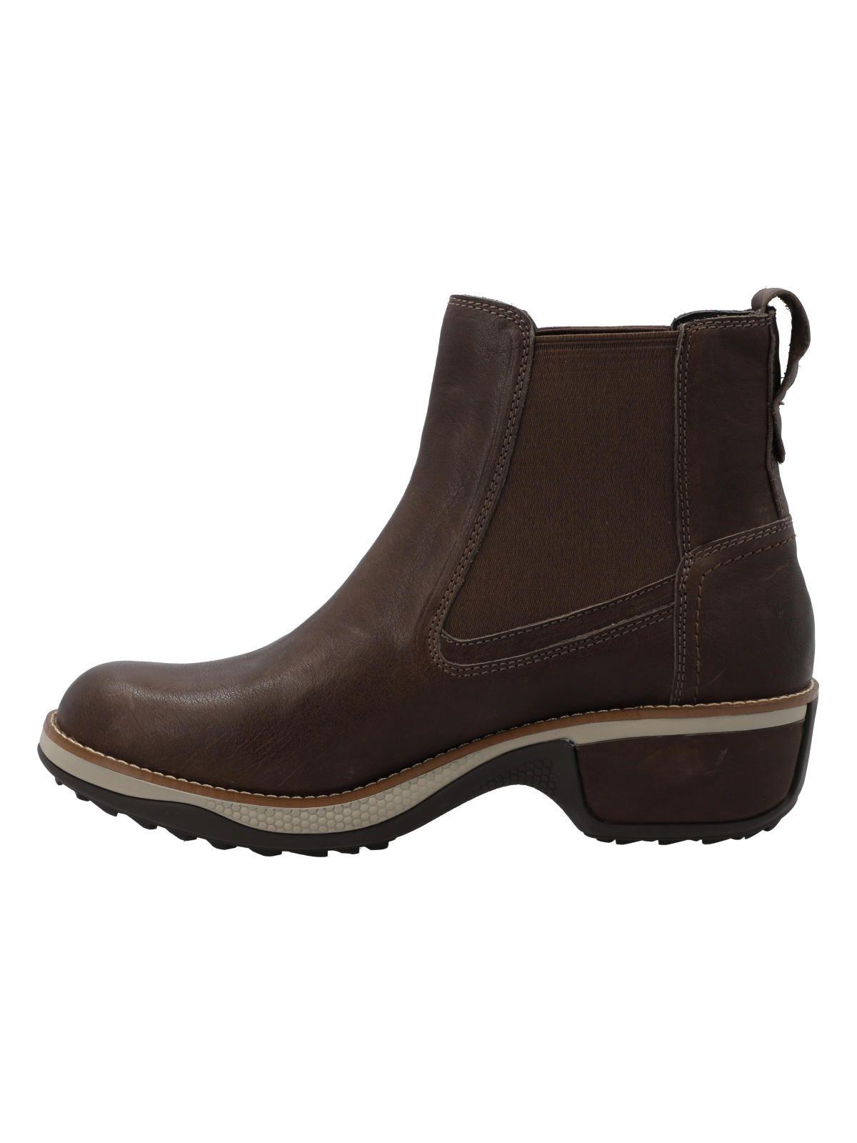 Botin Cuero Mujer Napier Café-5