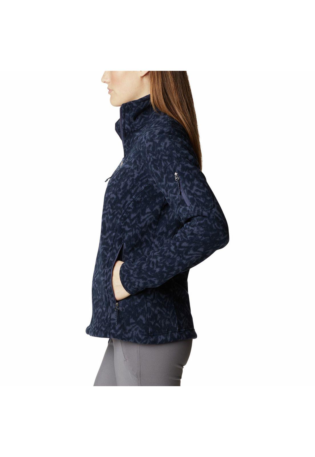 Chaqueta Mujer Fast Trek Print Jkt Azul-1