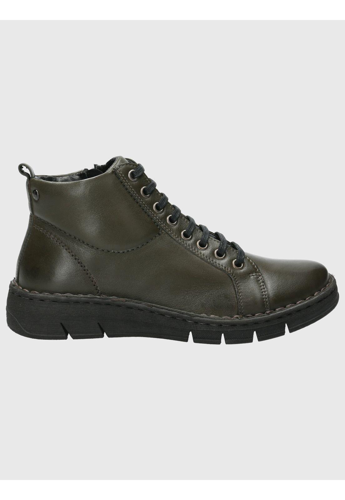 Botin Cuero Mujer Winnet Verde-1