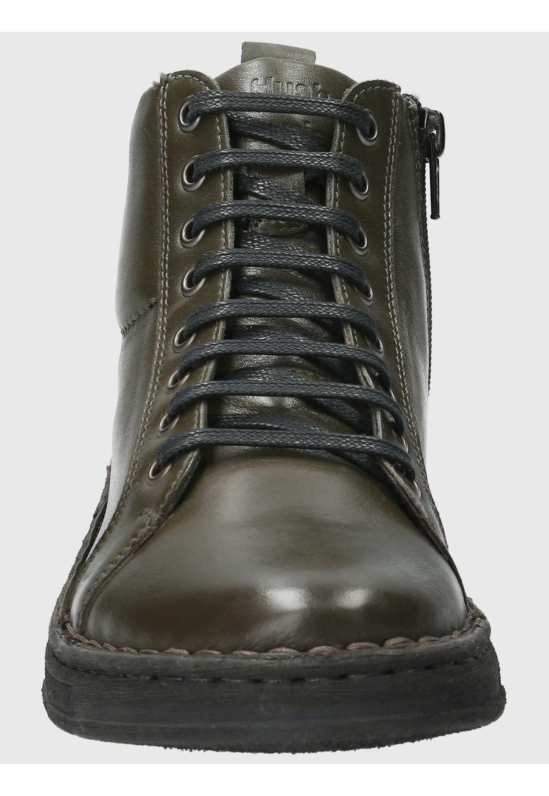 Botin Cuero Mujer Winnet Verde-3
