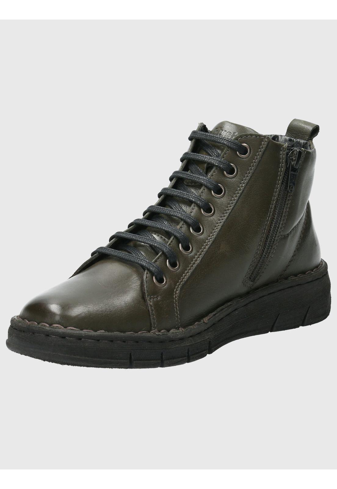 Botin Cuero Mujer Winnet Verde-4
