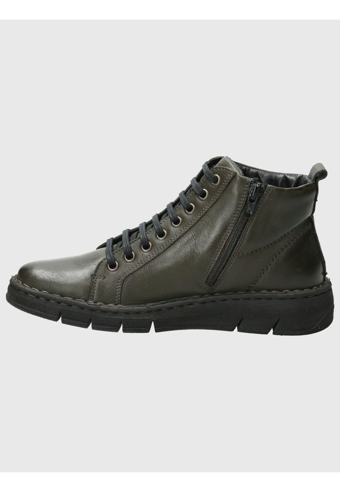 Botin Cuero Mujer Winnet Verde-5