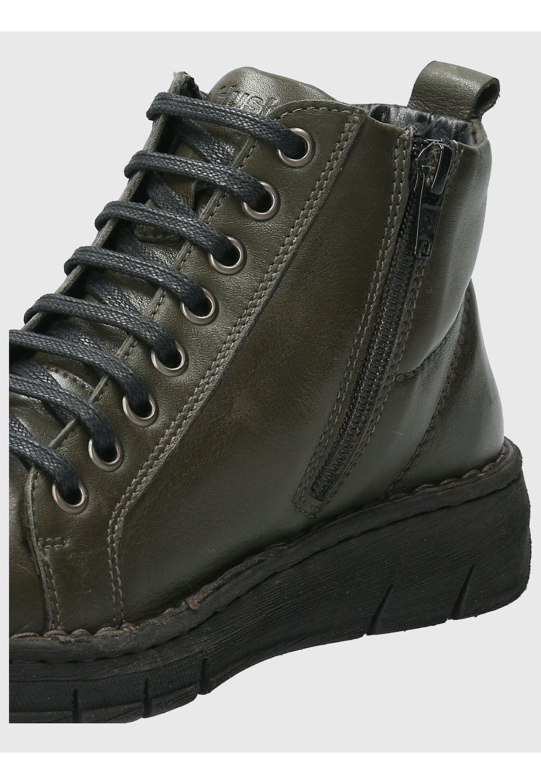 Botin Cuero Mujer Winnet Verde-7