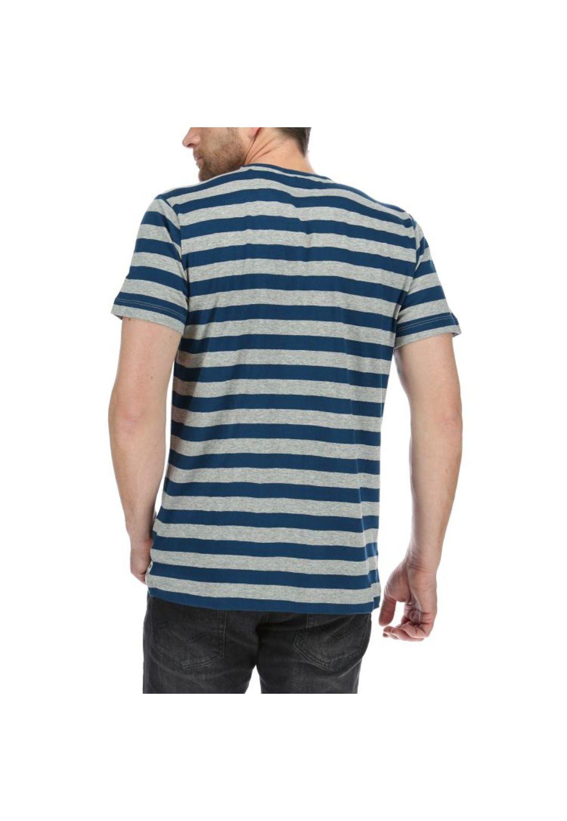 Polera Mc Hombre Double Stripe Tee Gris-2