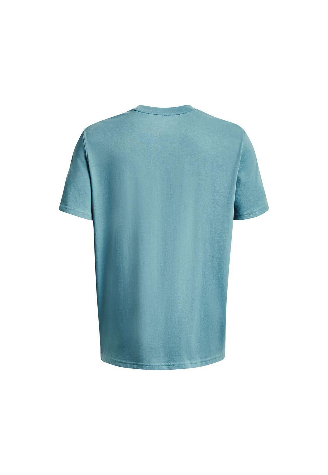 Polera M/C Baseballhw Logo Curry Turquesa Hombre-1