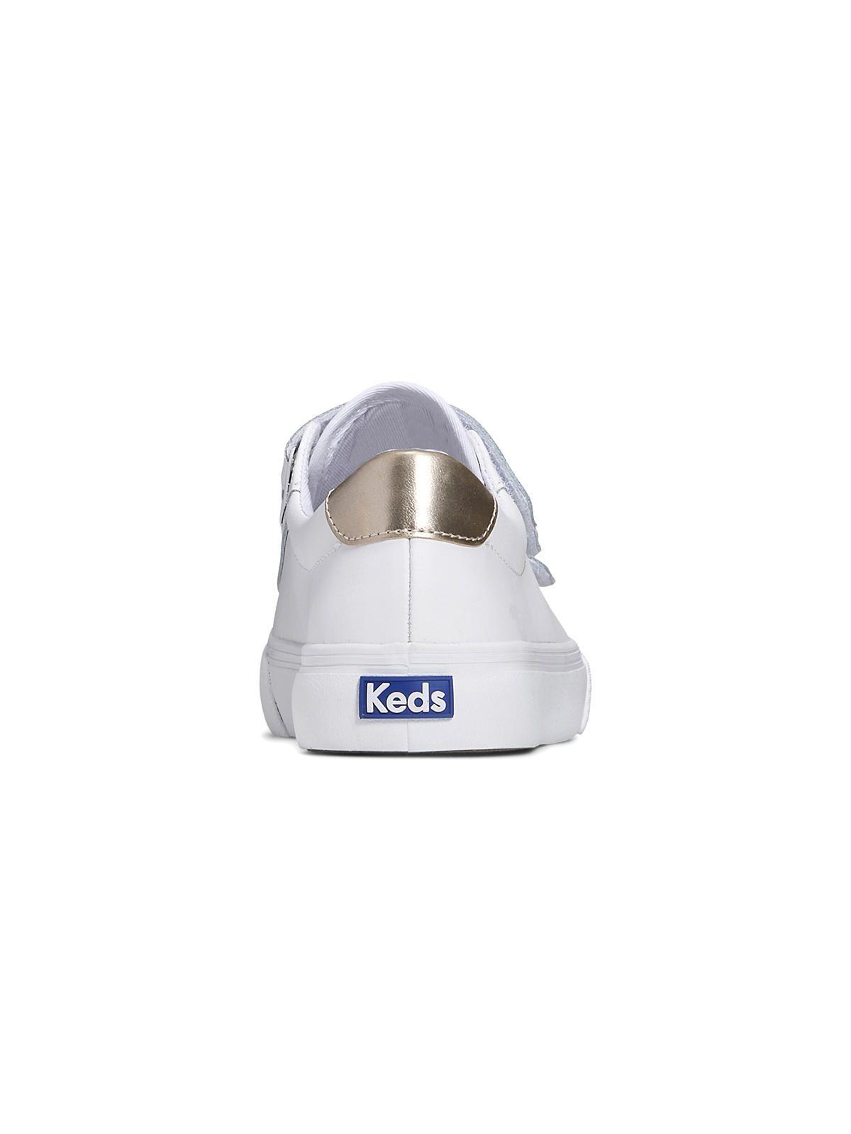 Zapatilla Cuero Mujer Jump Kick V Blanca Velcro-6