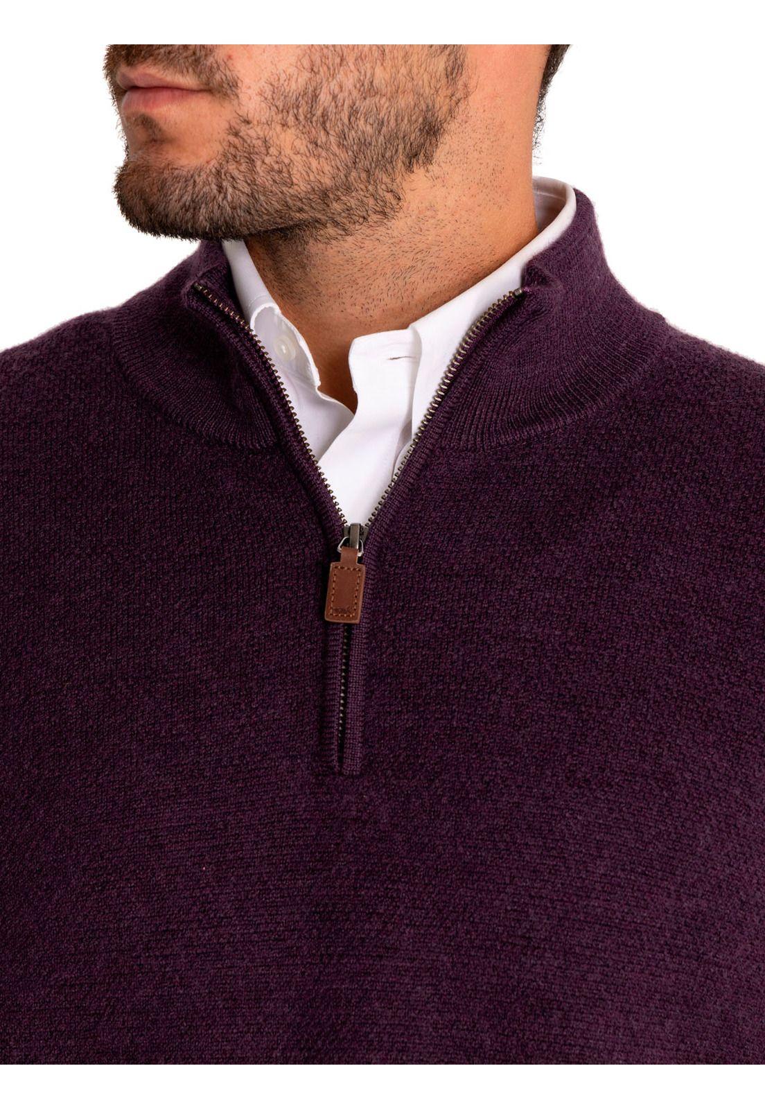 Sweater Lana Merino Hombre Massa Rojo-7