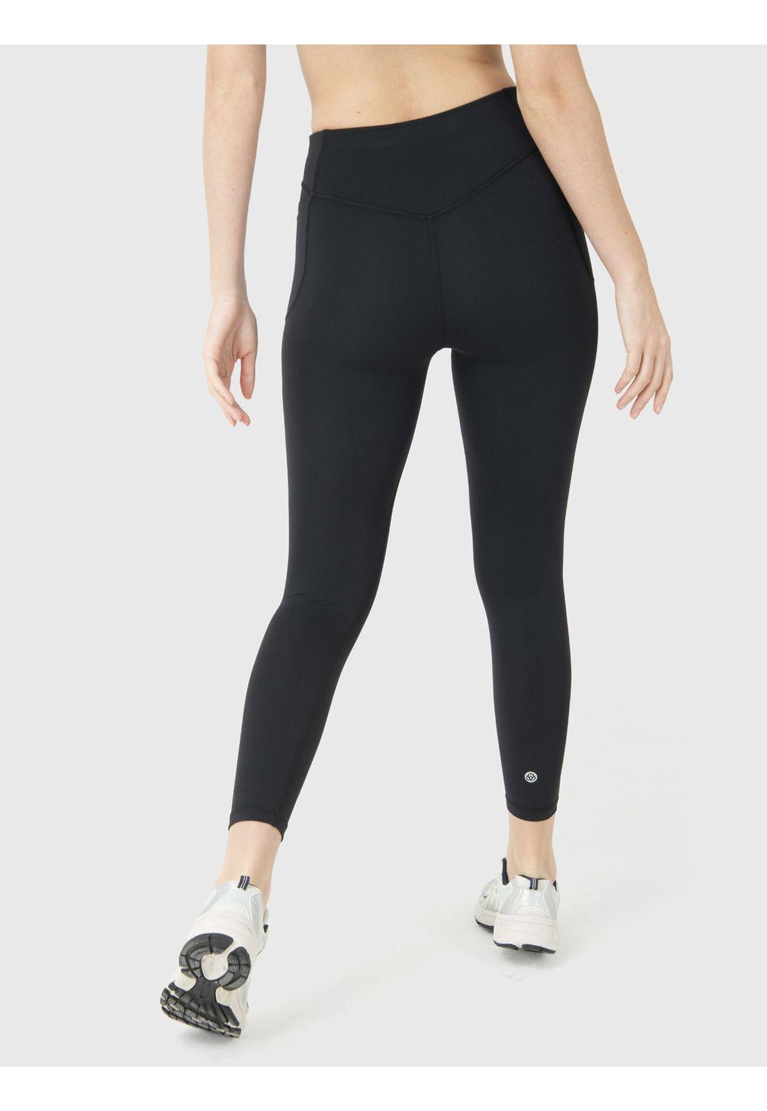 Calza Deportiva Mujer Mid-Rise Ankle Negro-3