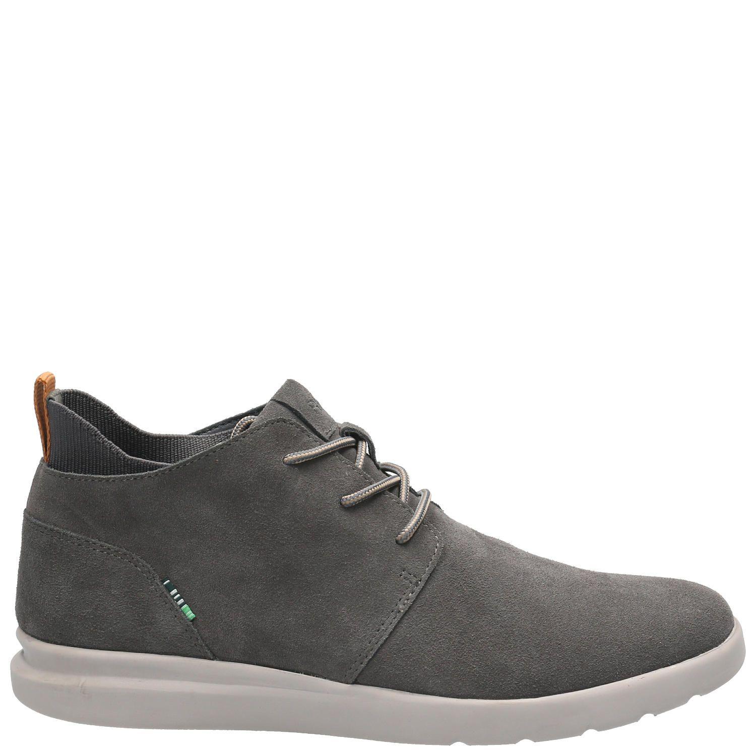Zapatilla Cuero Hombre Lontue Gris Oscuro-0
