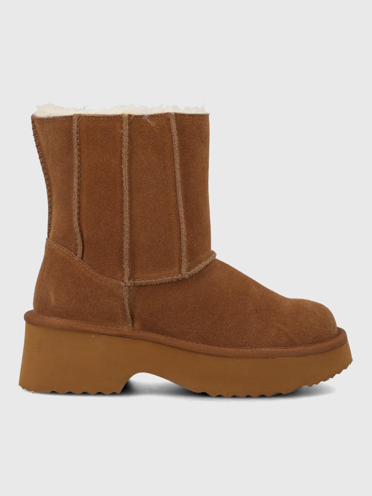 Botin Cuero Mujer Sherly Café-1