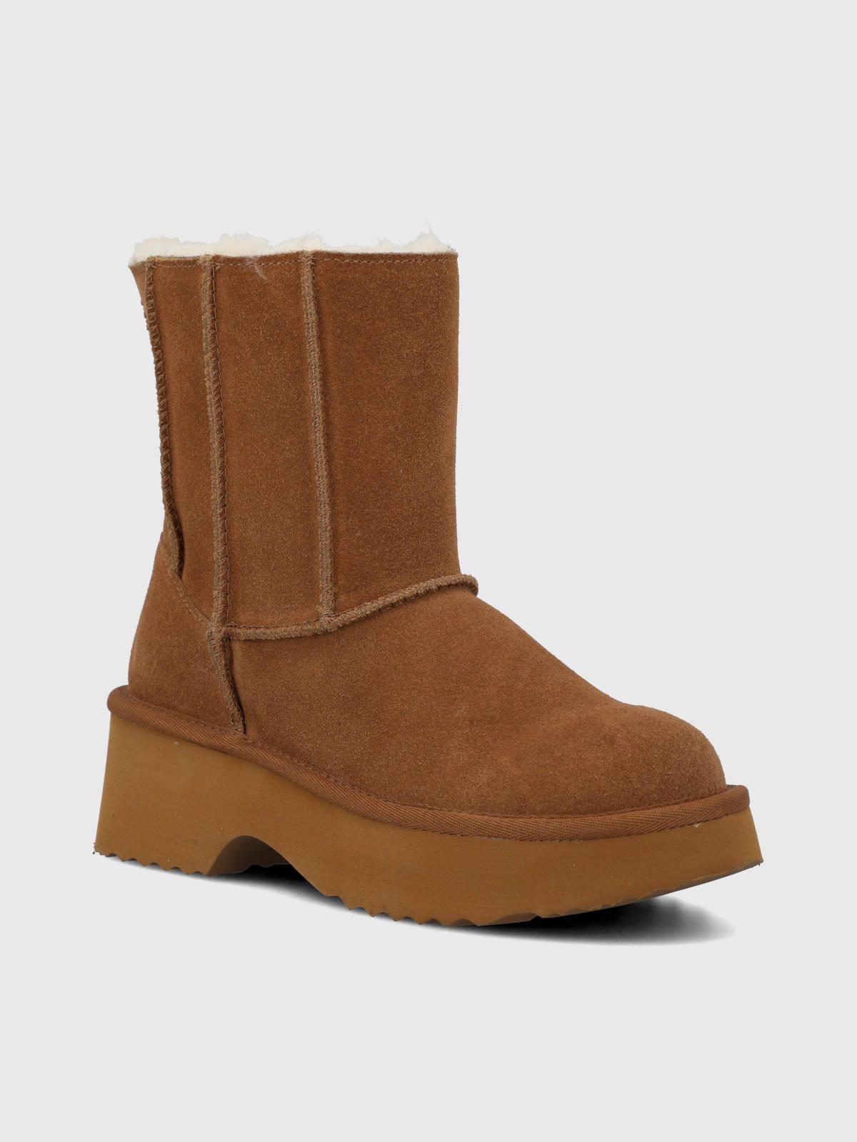 Botin Cuero Mujer Sherly Café-0