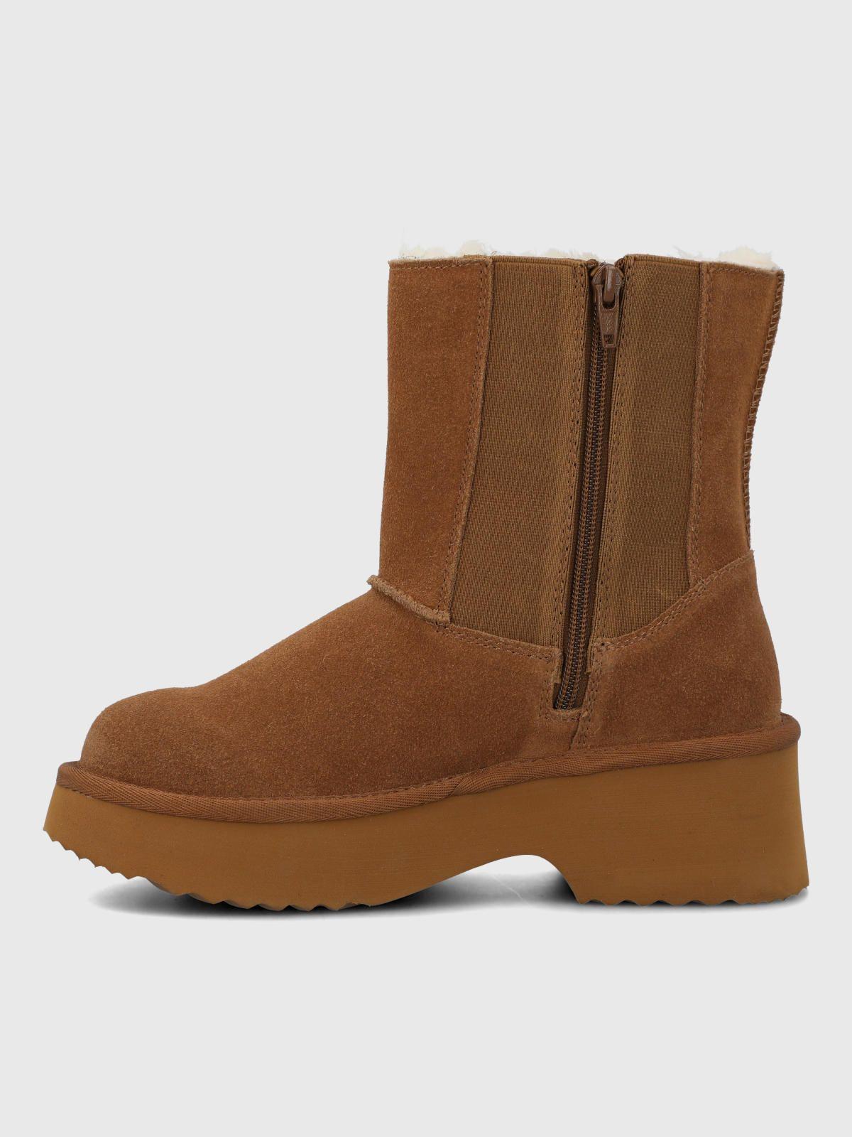 Botin Cuero Mujer Sherly Café-4