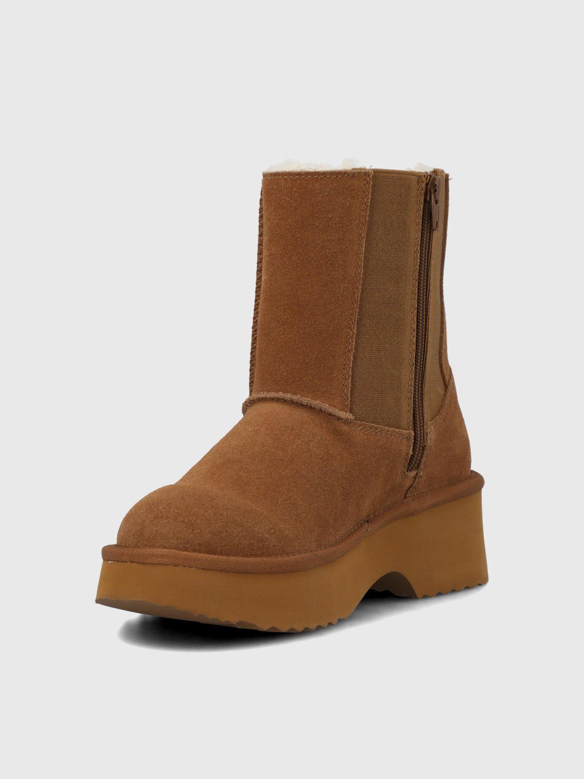 Botin Cuero Mujer Sherly Café-5