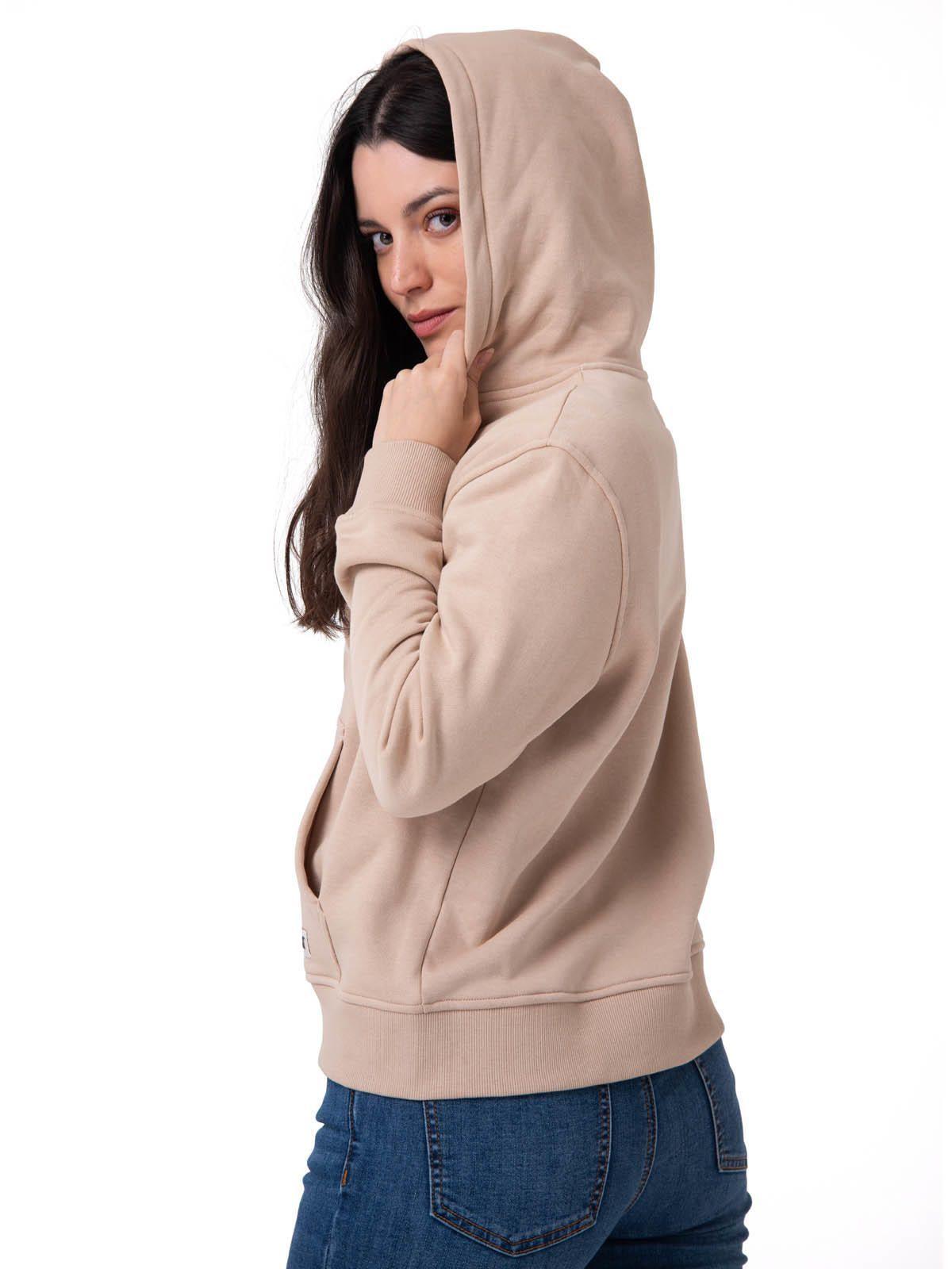 Polerón Mujer Patch Full Zip Beige-1