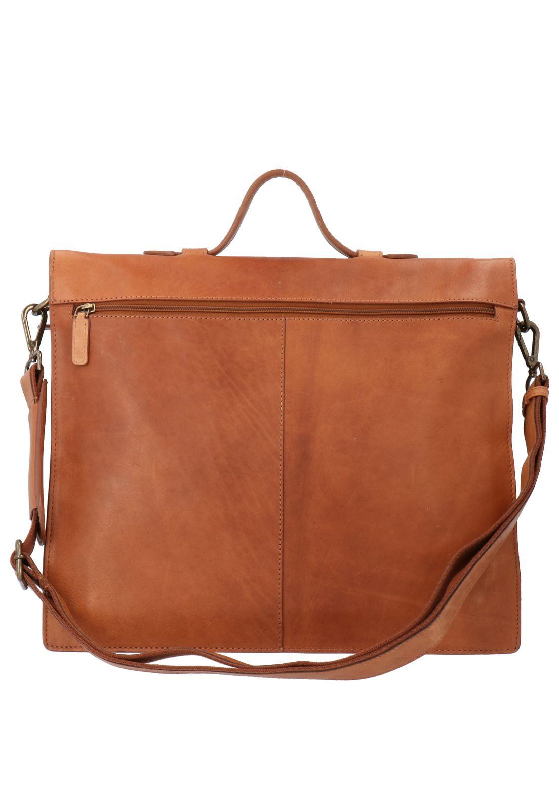 Maletín Cuero Omi Peter Ii Café-2