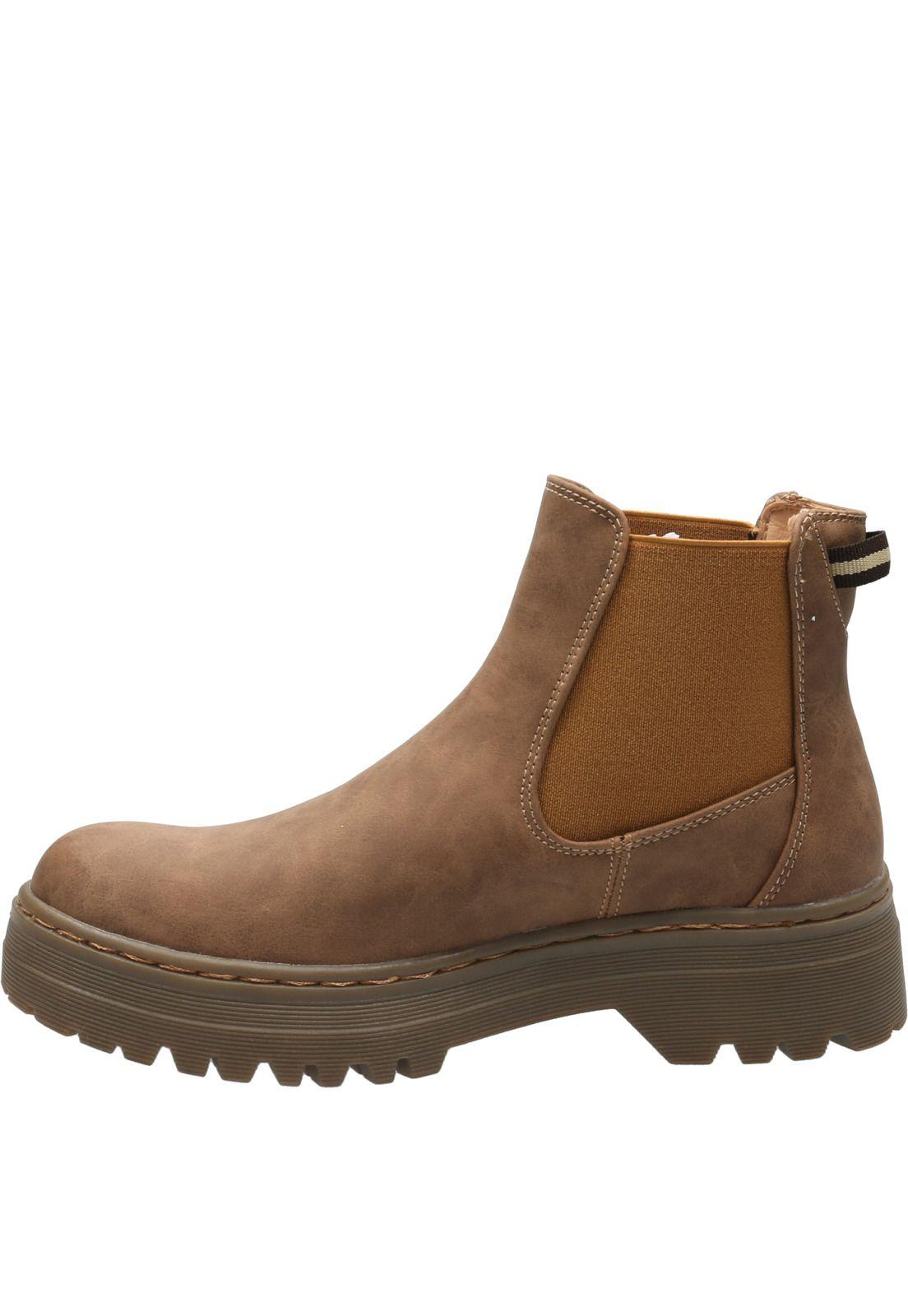 Botín Mujer Lesney Caramelo-4