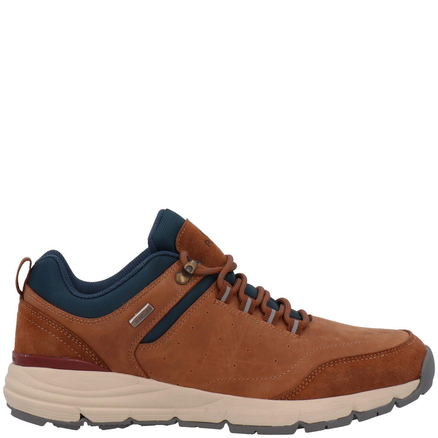 Zapatilla Cuero Hombre Aeon Café-1