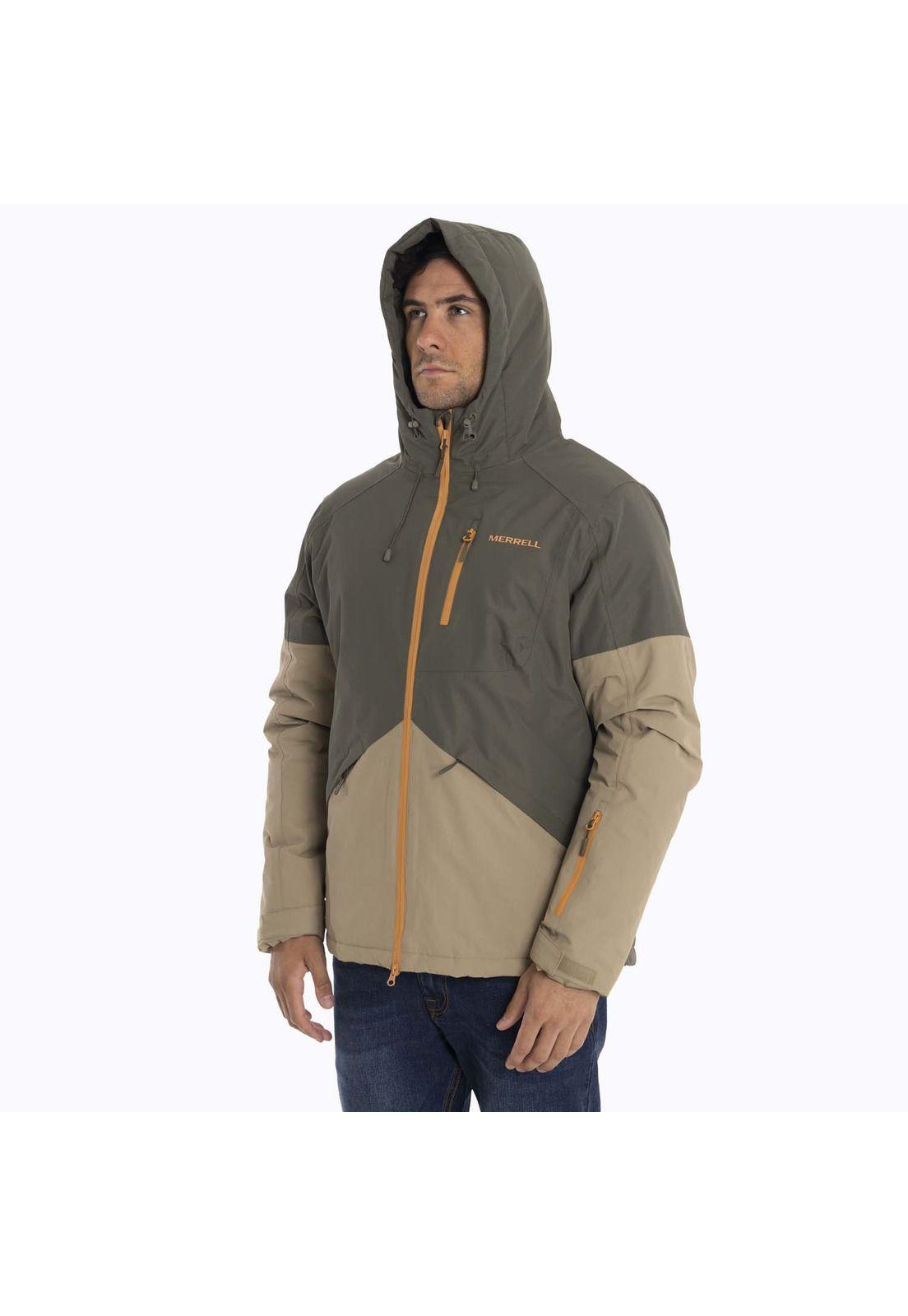 Parka 3 en 1 con polar Hombre Misisipi Café osc Merrell-3