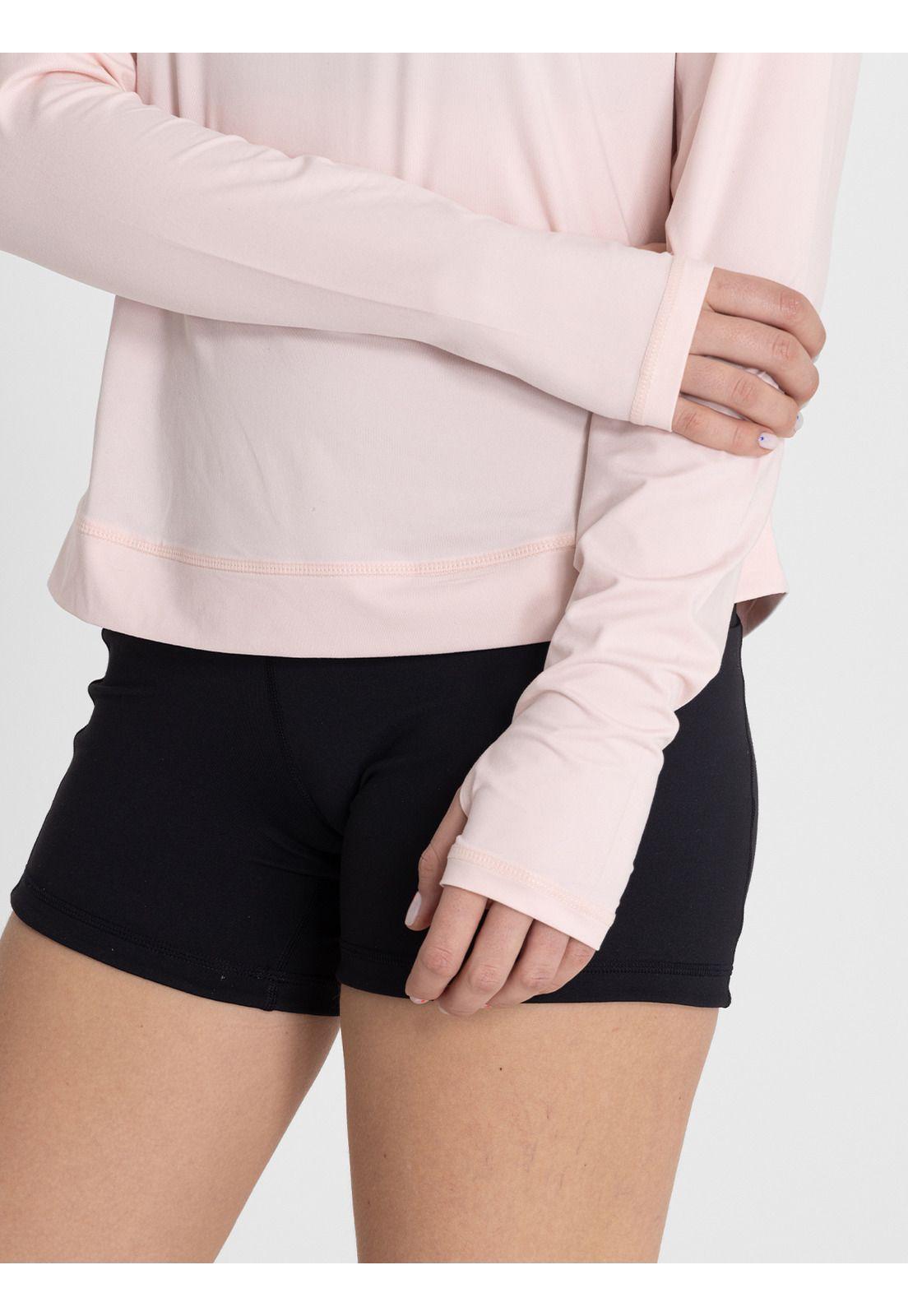 Polera Manga Larga Tech Long Sleeve Rosa Mujer-4