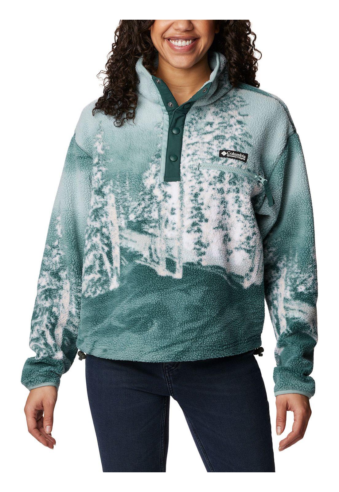 Polar Mujer Helvetia Cropped Half Snap Azul-0