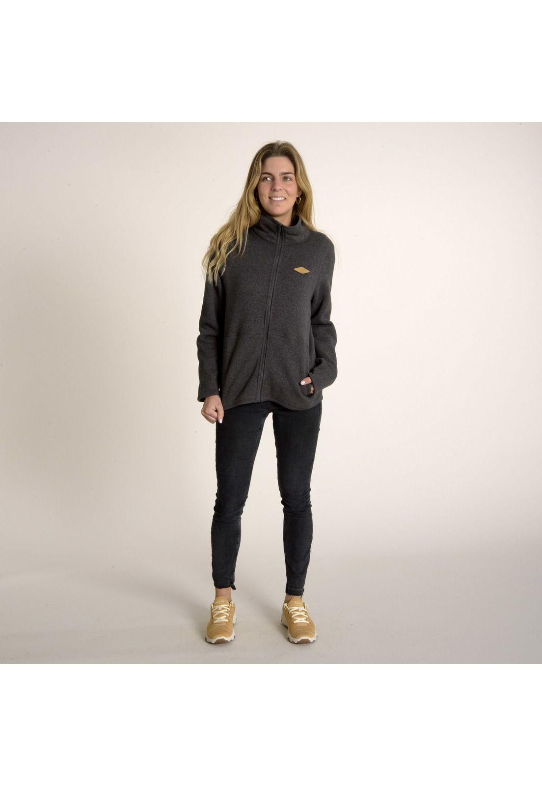 Polar Mujer Sweater Wthr Fz Gris-0