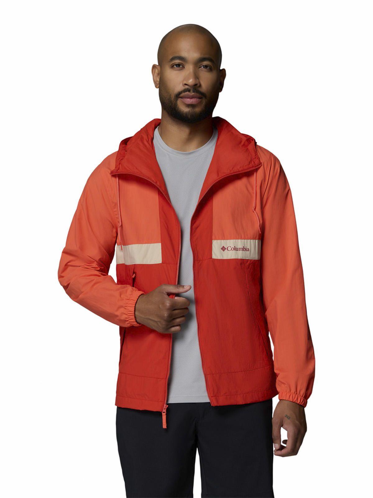 Cortaviento Hombre Spire Valley Hooded Naranja-3