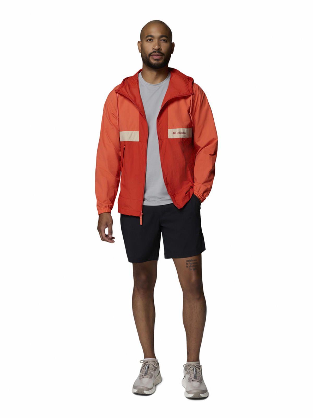 Cortaviento Hombre Spire Valley Hooded Naranja-6