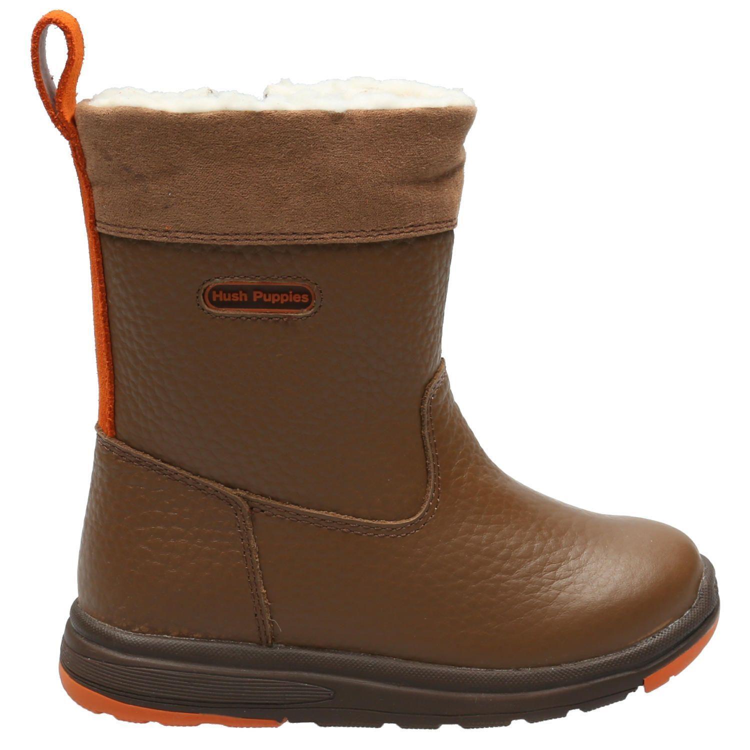 Bota Cuero Niño Yuma Pro Café-1