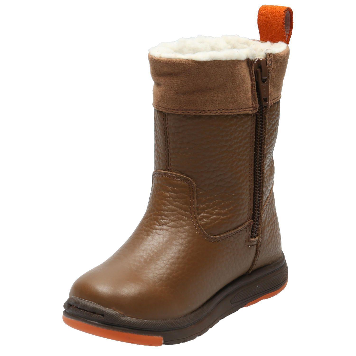 Bota Cuero Niño Yuma Pro Café-3