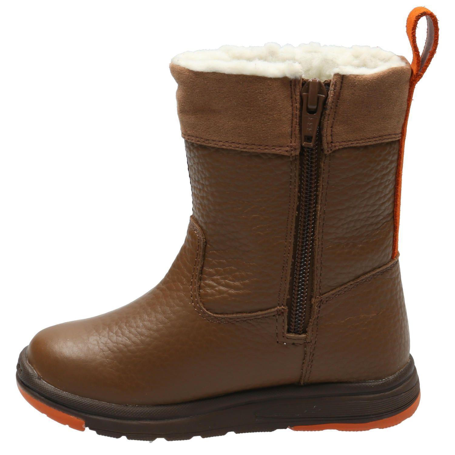Bota Cuero Niño Yuma Pro Café-4