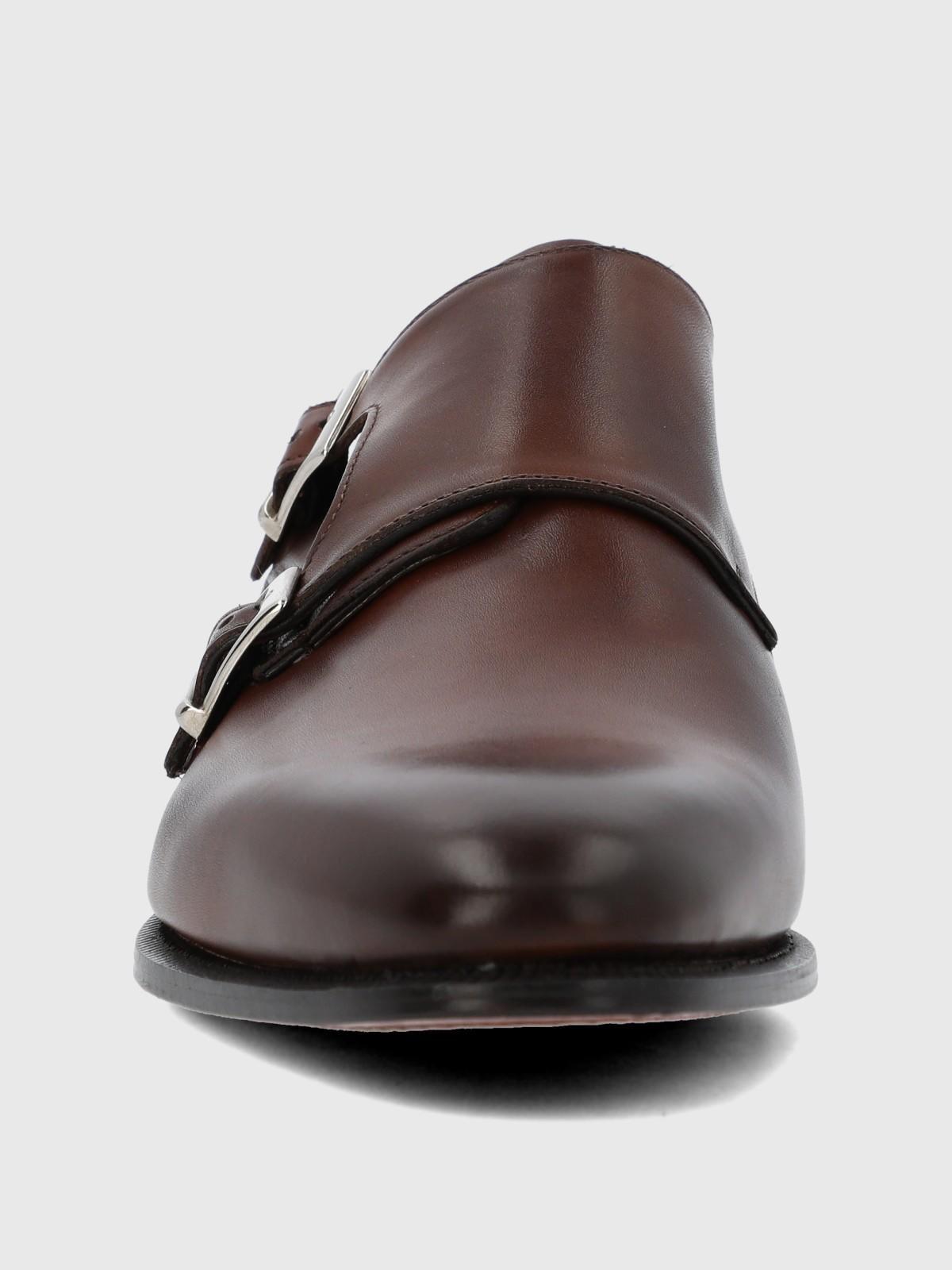 Zapato Italiano Cuero Gelto Café-3