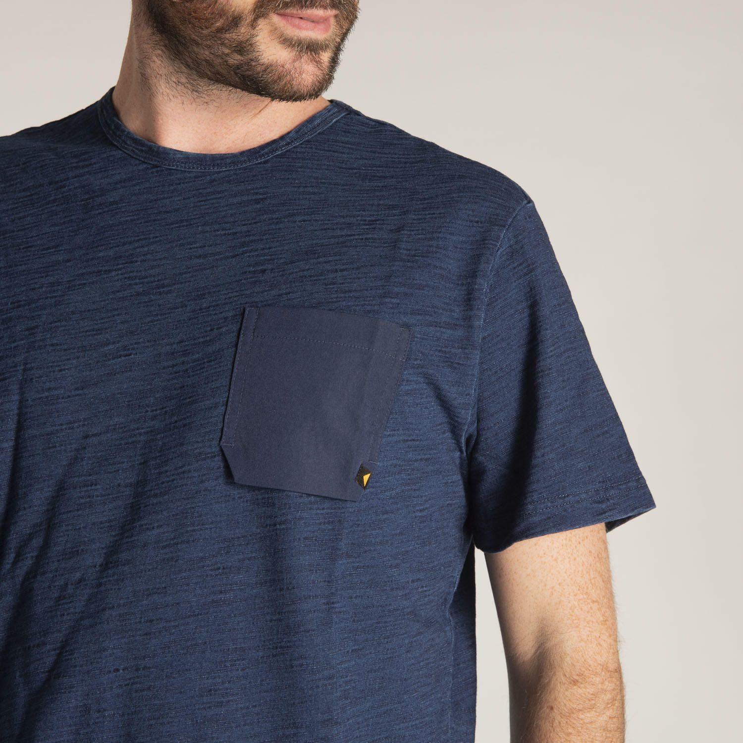 Polera M/C Hombre Fdtn Work Pkt Tee Azul-4