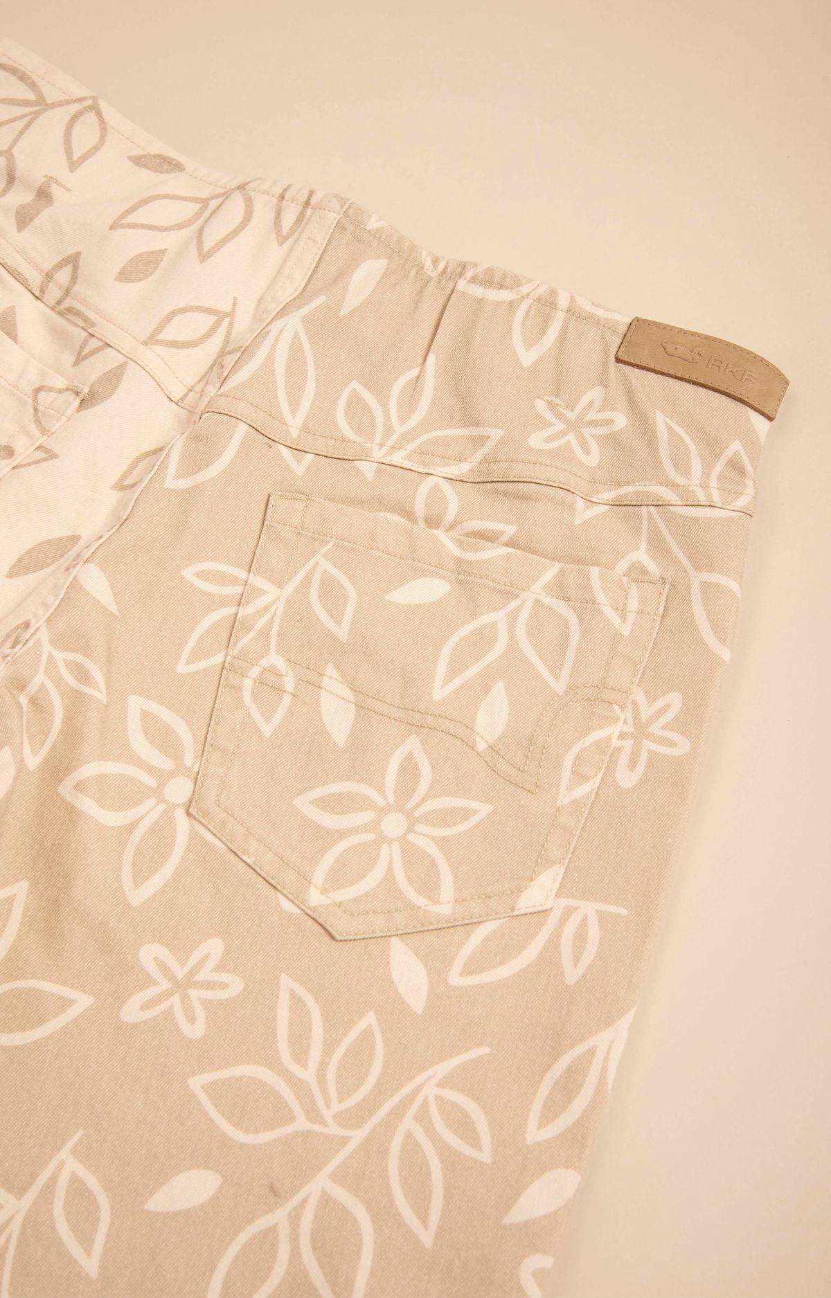 Pantalón Mujer Flora Blanco-1