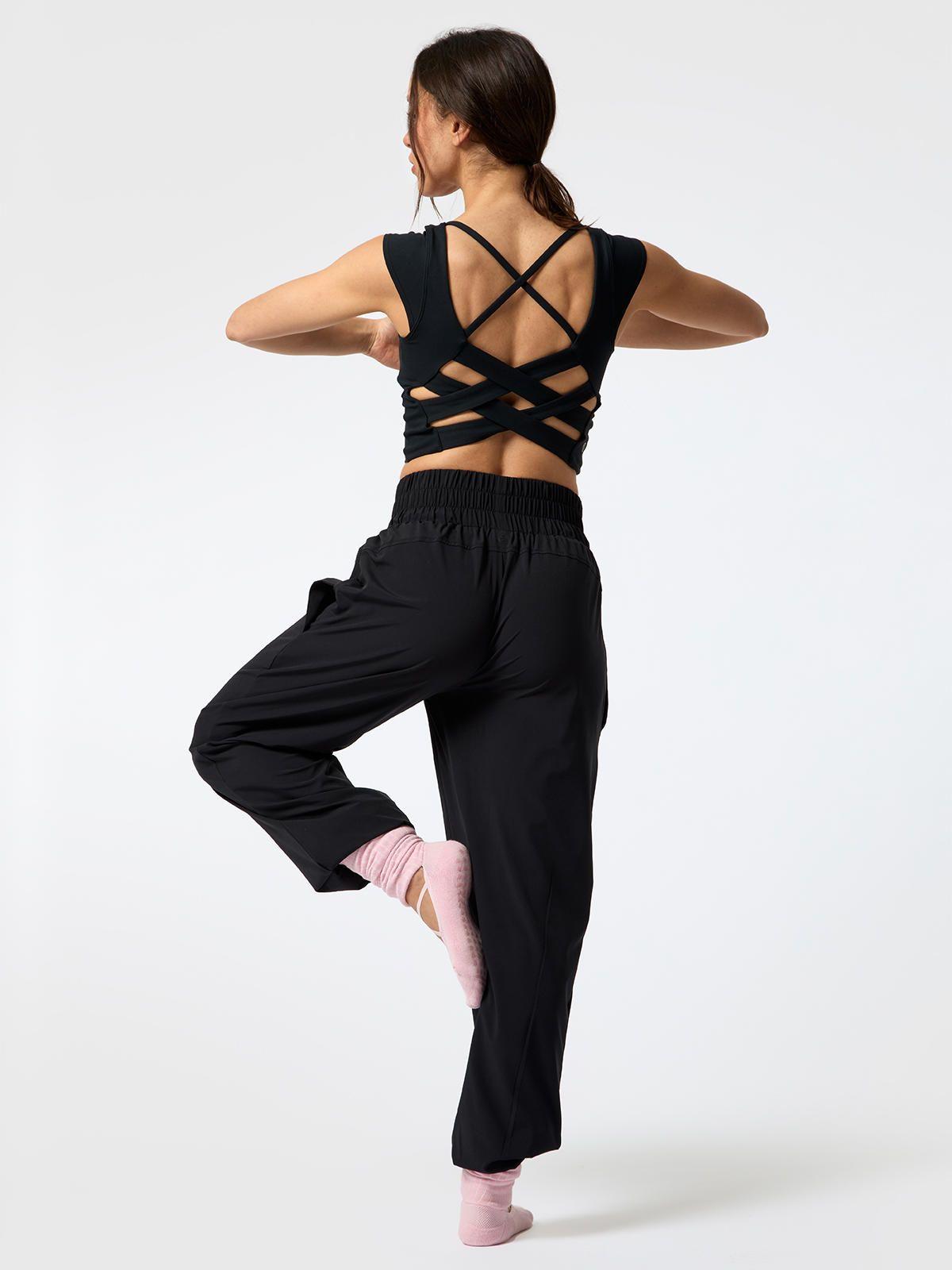 Peto Crop Fay Aloe Negro Mujer-5