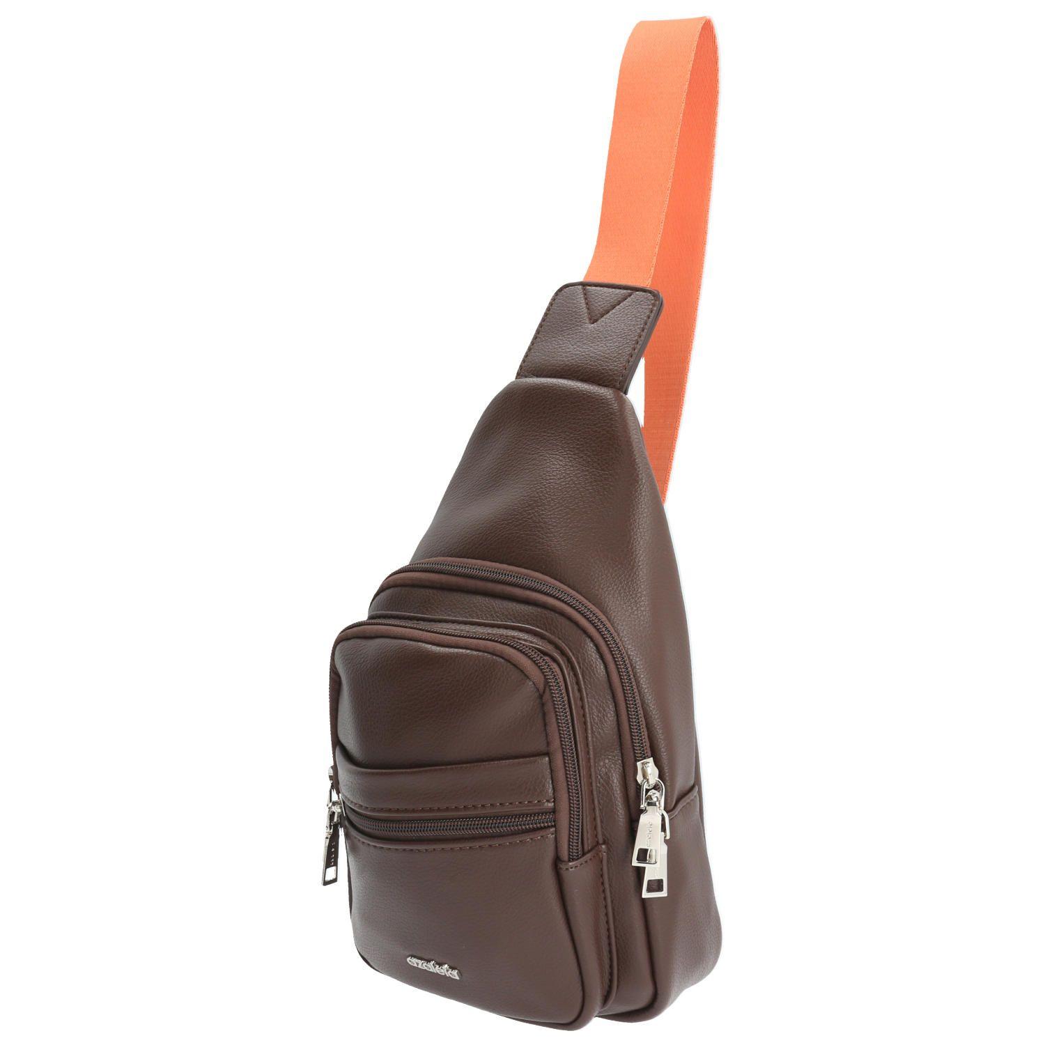 Cartera bandolera Ingo Cross Chocolate Mujer-1