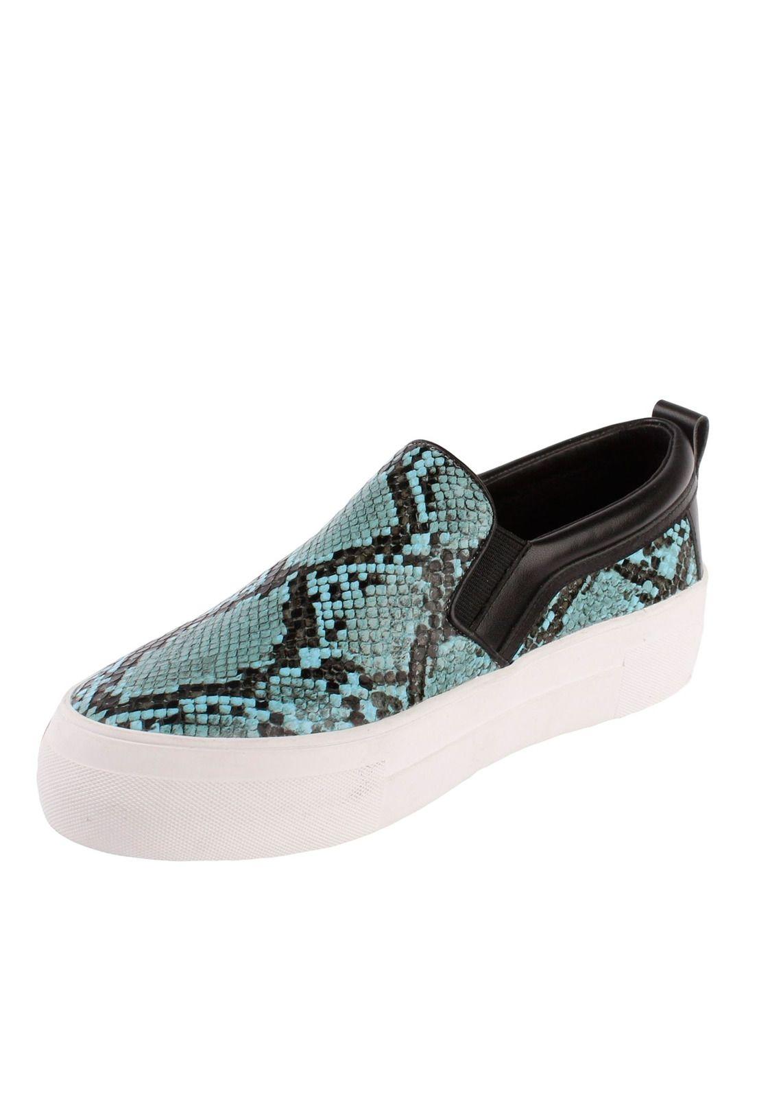Zapatilla Cuero Shake Azul-1