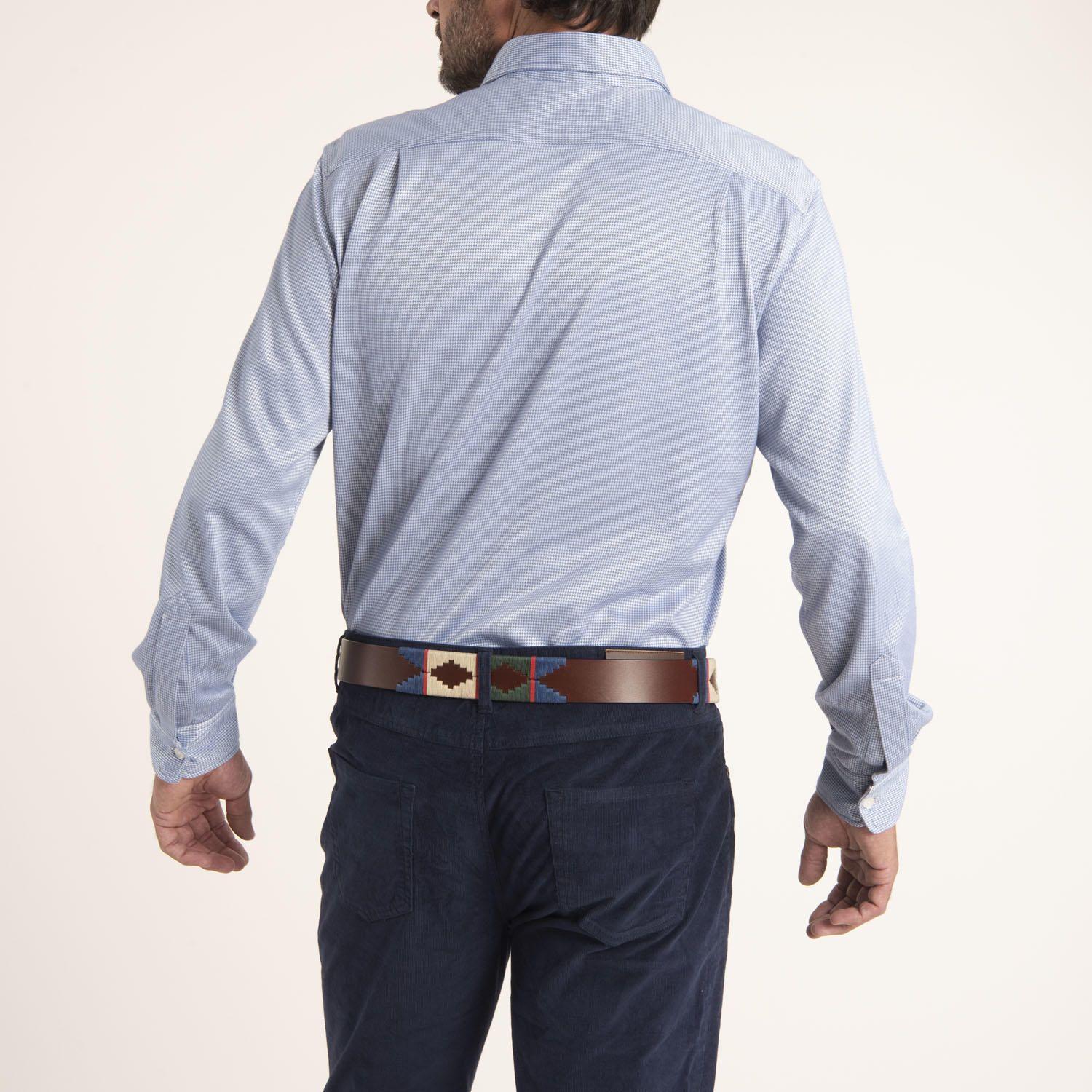 Camisa Hombre Soft Celeste-4