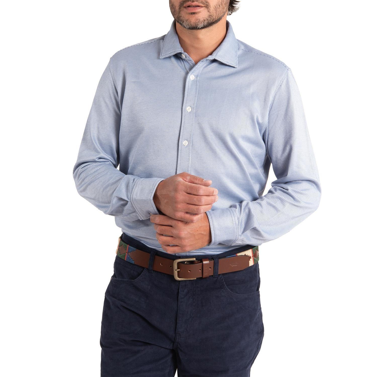 Camisa Hombre Soft Celeste-0