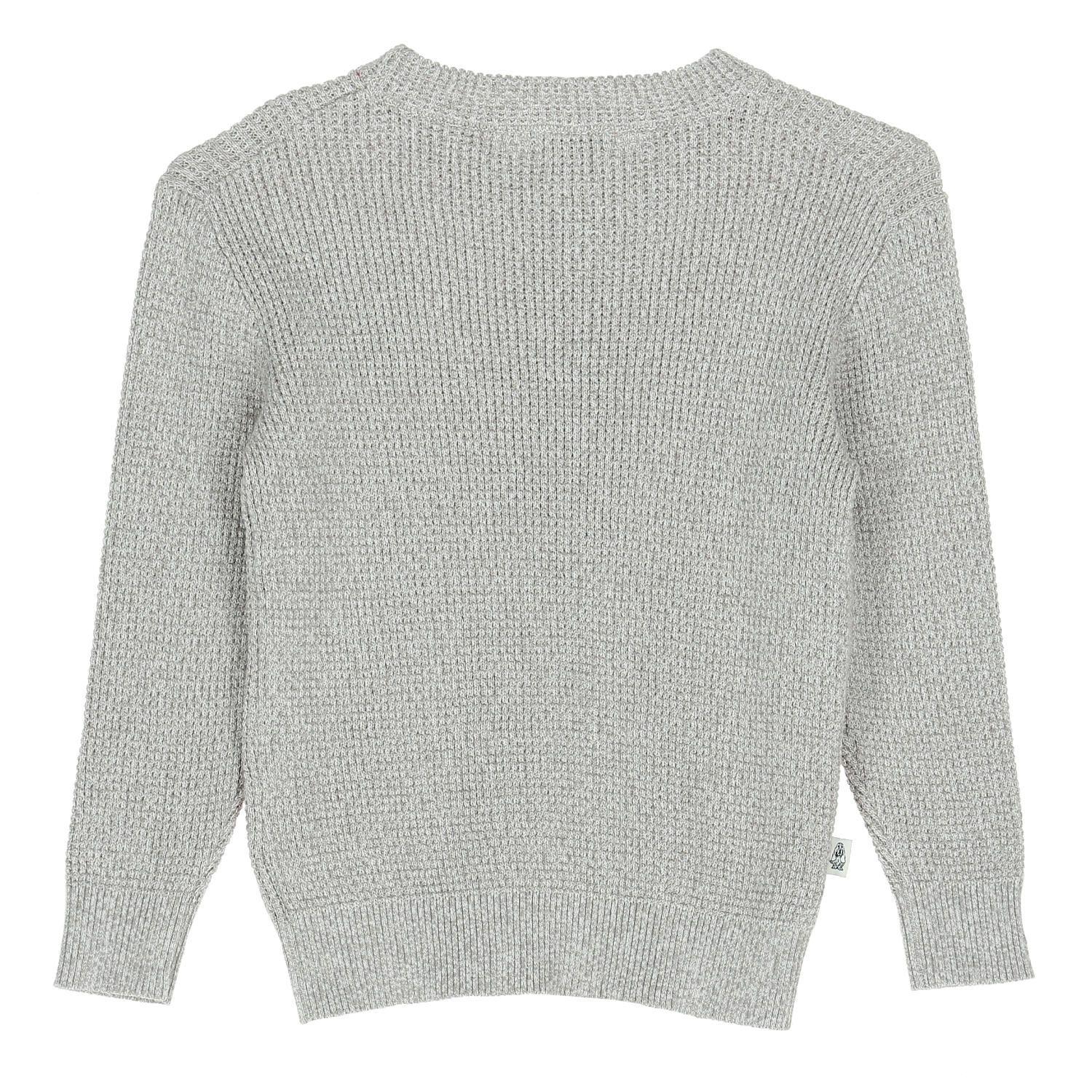 Sweater Niño Waffle Gris-1
