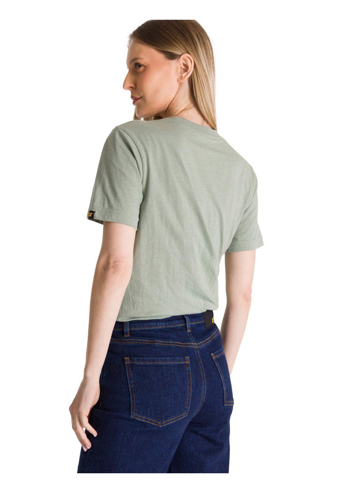 Polera Manga Corta Mujer Diseño Tractor Verde-5