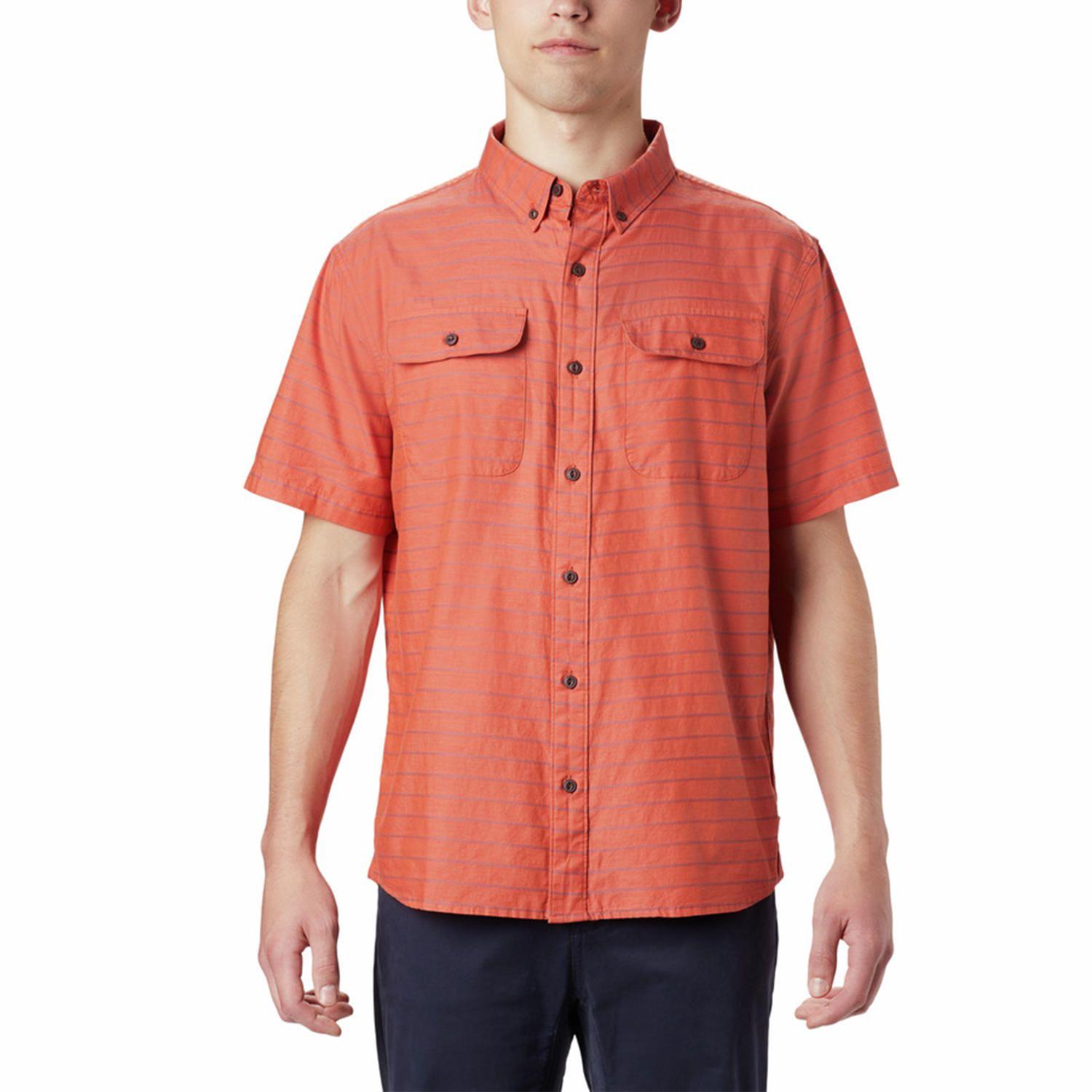 Camisa M/C Hombre Crystal Valley Naranjo-0