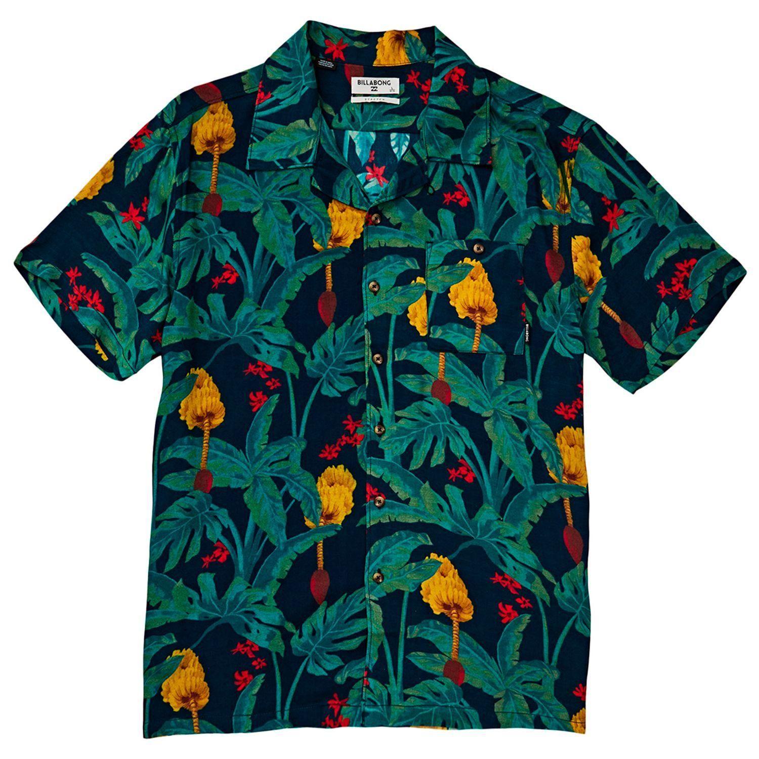 Camisa M/C Hombre Vacay Print Ss Azul Petróleo-0