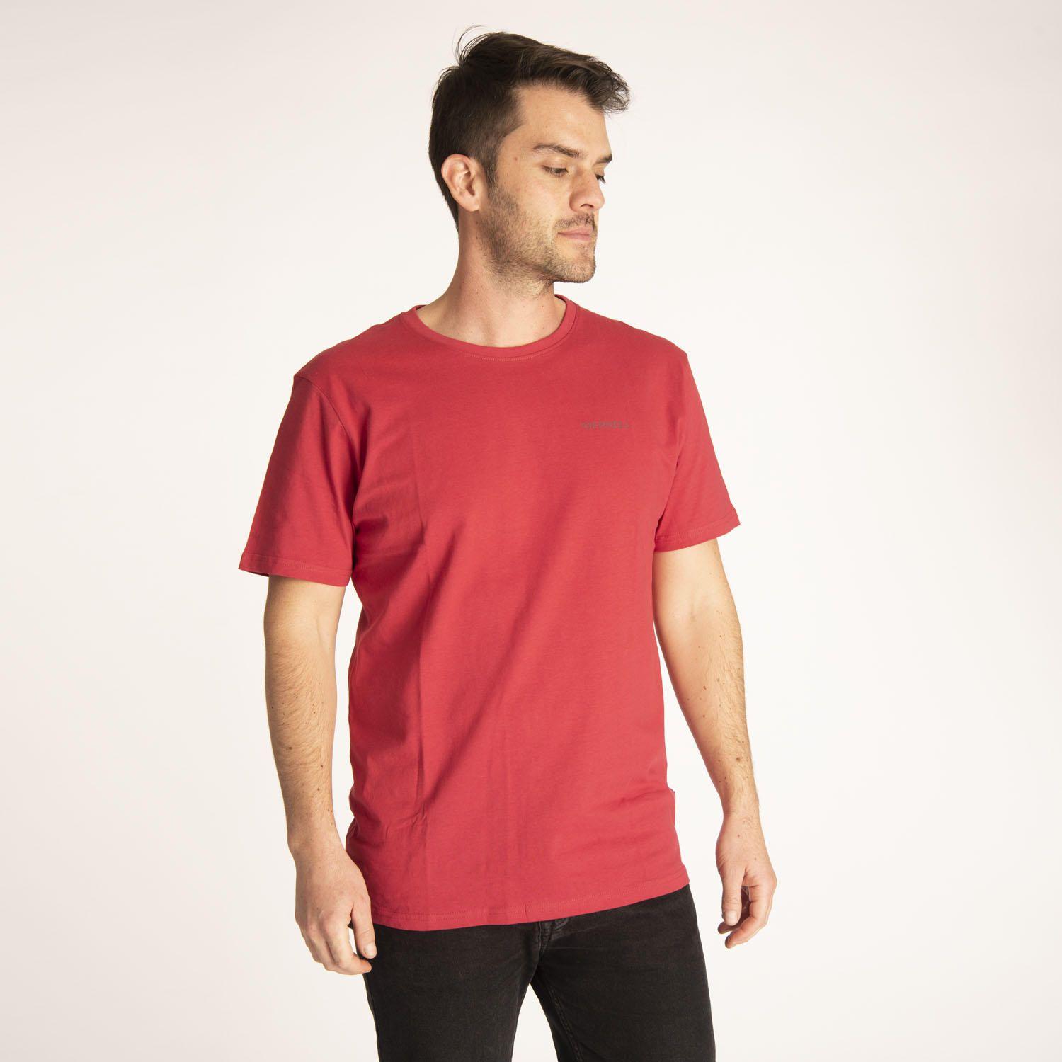 Polera M/C Hombre Dorado Tee Rojo-0