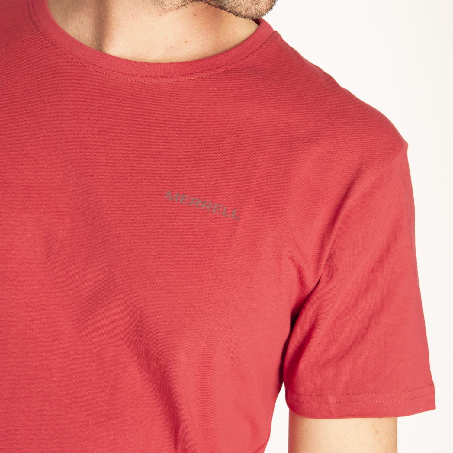 Polera M/C Hombre Dorado Tee Rojo-5